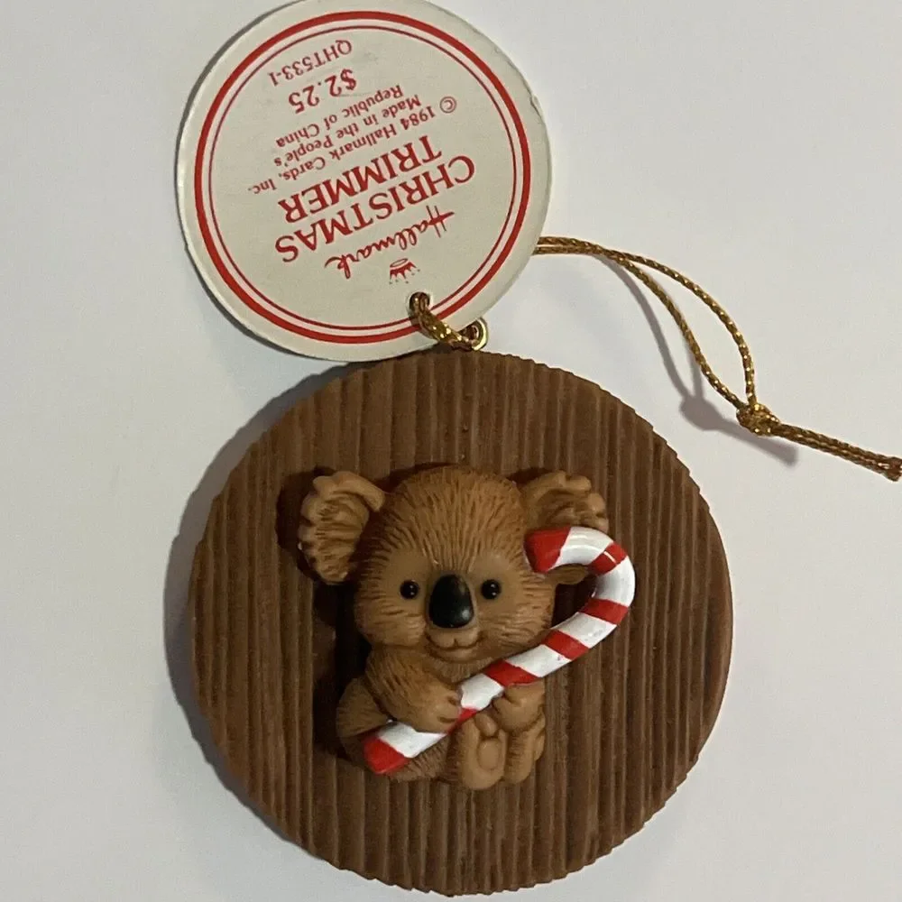 Hallmark Trimmer Vintage 1984 Santa, Koala, Drummer‎ Boy - 3 Lot Ornaments